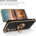 Miniatyrbild 2 av 4: Ringfodral till Samsung Galaxy S21 FE Anti-Scratch Soft TPU - Svart