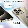 Miniatyrbild 3 av 4: Skyddsfodral - BOOLING - iPhone 16 Pro Max - Transparent - Paljetter - Stötabsorberande Transparent