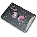 Miniatyrbild 4 av 6: Skyddsfodral för MacBook Pro 14 Tum M4 M3 M2 M1 Pro/Max 2024 2023 2021, Hård Glitterdesign med Fjärilsmotiv Lila