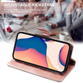 Miniatyrbild 2 av 4: Fodral + 2 härdade glasögon för Samsung Galaxy S23 Ultra, stötsäkert skydd Rosa fjärilsmönster i syntetiskt läder (ej för S23)