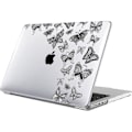 Miniatyrbild 1 av 6: Fodral för MacBook Pro 14 Tum M4 M3 M2 M1 Pro/Max 2024 2023 2021, Ultra Slim Lätt Hård Skydd Med Fjärilsdesign vit svart