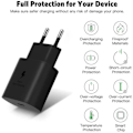 Miniatyrbild 3 av 4: Snabbladdare PD 25W + USB-C till USB-C 60W 1M-kabel för Xiaomi Redmi 9T 9 Redmi 14C 13C 12 10C Svart