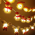 Miniatyrbild 4 av 5: Snögubbe Jul LED Krans Strängljus God Juldekorationer För Hem 2023 Julgran Prydnad Xmas Navidad Gåvor