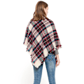 Miniatyrbilde 5 av 7: Mote-Vintervarm Stor Tartan Teppe Rutete Sjal SJ-26#Blue 135x135x200cm