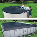 Miniatyrbillede 3 af 6: Ekstra Tyk Overjordisk Pool Vinter Pool Pude, Kuldebestandig Udligning Luftpude, Vinteropbevaring Pool Lukning Kit (FMY) 1pcs