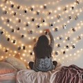 Miniatyrbillede 2 af 3: Wabjtam 100 Led 9,75 meter Fe Lyskæde, USB-drevet med Fjernbetjening, 8 Tilstande Lys til Soveværelse Bryllupsfest Jul Træ