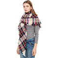 Miniatyrbilde 6 av 7: Mote-Vintervarm Stor Tartan Teppe Rutete Sjal SJ-27#coffee 135x135x200cm