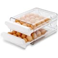 Refrigerator Egg Rack, 40 Grids/2 Layers Refrigerator Egg Rack, Refrigerator Egg Box, Refrigerator Storage for Fresh Eggs (1 pc)
