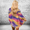 Miniatyrbild 4 av 5: Sommar Chiffon Cardigan för Kvinnor - Polyester, Andningsbar, Trendig, Elegant, Lös, Tryckt Jacka för Fest