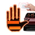 Funny Hand Gesture Lights - Funny LED Rear Window Sign Lights with Remote Control, Finger LED Light for Car. B