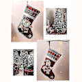 Miniatyrbillede 2 af 5: Julestrømpe sæt 4 stykker Santa Boots Gavepose