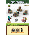 Miniatyrbild 1 av 3: Minecraft Byggstenar Set Magnetiska Byggstenar Leksak Magnetiskt Brädspel T046-Enchanting Table-17 pcs
