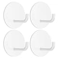 White Self-Adhesive Hooks Wall Hooks Towel Hanger