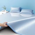 Cooling mat for single and double beds - including pillowcase - summer cooling mat with cooling sensation and effective cooling effect for increased comfort Blu Blue 90x200cm cooling mat + 1 pillowcase