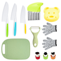 Miniatyrbillede 1 af 8: Børnevenlige køkkenknive Køkkensæt Køkkenredskaber til børn Multifarvet 12 Piece Set-4