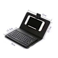Miniatyrbillede 3 af 10: Bærbar Integreret Mobiltelefon Universal Thai Sprog Bluetooth Beskyttende Læderdækning Tastatur Red