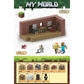 Miniatyrbillede 1 af 3: Minecraft Byggeklodser Sæt Magnetiske Byggeklodser Legetøj Magnetisk Brætspil T052-Red Brick House-80 pcs
