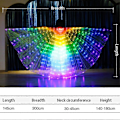 Pikkukuva 3 / 3: NY -LED-puvut Siivet hehkuva väri vatsa dancelights puvut tanssin esittämiseen, 100% uusia Multicolor