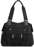Women's Bag, Multi-Compartment, Single Shoulder Bag, Waterproof, Large Capacity, Casual Travel Shoulder Bag, Black.