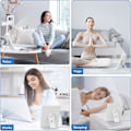 Miniatyrbillede 7 af 7: Pære 15000LUX, UV-fri, dagslys, 3 farvetemperaturer, 5 lysstyrkeniveauer og 6 timere, hukommelsesfunktion, 180° foldbart stativ justerbart