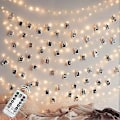 Miniatyrbillede 3 af 3: Wabjtam 100 Led 9,75 meter Fe Lyskæde, USB-drevet med Fjernbetjening, 8 Tilstande Lys til Soveværelse Bryllupsfest Jul Træ