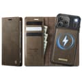 iPhone 17 Pro Case Leather Case with MagSafe and RFID Blocking, Detachable Wallet