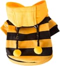 Dog Sweaters, Cat Clothes, Cute Pet Clothes, Warm Sweaters for Small and Medium Pets (S, Yellow Stripes)