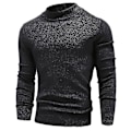 Miniatyrbild 5 av 5: Ny Vinter Mock Neck Tröja för Herrar - Trendig Enfärgad Varm Stickad Pullover - Casual Elastisk Tröja för Män - Höst Stickat Red XXXL