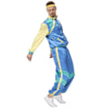 Miniatyrbillede 3 af 4: Retro Disco Herre Dame 70'er 80'er Outfit Træningsdragt Joggingdragt Udklædning Kostume