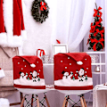 Miniatyrbild 6 av 7: 6 stycken julstolsöverdrag, julmiddagsstolsöverdrag, tomteluvor stolsöverdrag Xams stolskydd