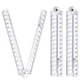 3-pack Foldable Rulers, School Supplies Ruler Foldable Transparent Straight Ruler Bendable Geometric Ruler Flexible Plastic Ruler For School Children