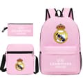 2026 New World Cup Theme Student Backpack for Men, Lightweight and Large Capacity Pink 1 Pink 1 3PC