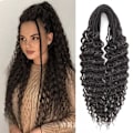 Miniatyrbilde 1 av 8: 20 tommer 10 tråder/pakke Syntetiske Dreadlocks Extensions Dobbel Ended Tynn 0,6 cm Hekle Flettehår Myke Dreads Reggae Hip-Hop Hippie Stil E