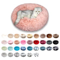 Miniatyrbillede 1 af 10: Queta Katteseng, Smuk Dyreseng, Lille Hundebed Kæledyrseng Blød Rund Kattesoveseng (50cm) Gradient gray Diameter 50 cm