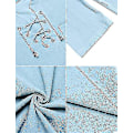 Miniatyrbilde 4 av 4: Tanktopper i bomulls- og linstoff for menn, avslappet, uten ermer, med snøring, strandtopper Light blue M