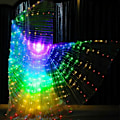 Miniatyrbild 3 av 4: LED-dräkter Vingar Glödande Färg MagdansLjus Dräkter för att utföra dans Gul