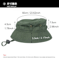 Miniatyrbillede 3 af 5: Fiskerihat til udendørs klippebestigning, jagt og solhat Sansha camouflage 60cm (applicable to 58-60cm)