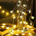 Miniatyrbillede 3 af 5: Snöflinga LED Lys Kæde Guirlande Glædelig Juledekoration Til Hjemmet Julemandsgaver Navidad 2023 Godt Nytår 2024
