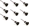 Black 9-pack Mini 12V 1W LED Spotlight 3000k (120°, Warm White)