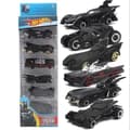 Set med 6 Batmobile leksaksbilar i metall null none