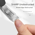 Miniatyrbillede 4 af 5: Sherum Clipmaster Pro, Ergonomisk Vinklet Negleklipper til Seniorer - WELLNGS Helt Sort Three piece set