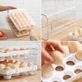 Miniatyrbild 4 av 5: Refrigerator Egg Rack, 40 Grids/2 Layers Refrigerator Egg Rack, Refrigerator Egg Box, Refrigerator Storage for Fresh Eggs (1 pc)