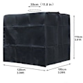Miniatyrbillede 2 af 5: IBC Cover til 1000L, 275 Gallon Tank Cover, 210D Regnvandstønde Cover, Vandtæt Vandtank Cover, Sort