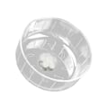 Miniatyrbillede 1 af 3: Hamsterhjul 17 cm Stille Gennemsigtigt Hamster Løbehjul Legetøj til Små Kæledyr Guldhamster Gerbil