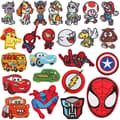24 st Wangwang Team broderade tygmärken Marvel karaktär lappmärken