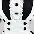 Pikkukuva 4 / 5: Tårta-hame Piika-asu Cosplay-esitysasuste Ranskalainen piika Lolita Esiliina Tyttöjen roolileikki XXL