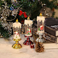 Miniatyrbilde 3 av 4: Julemann Flammefritt Lys, LED Batteridrevet Elektronisk Vanntett Lys, Blinkende Juledekorasjonsgave - jjS Red - Santa Claus