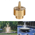 Miniatyrbillede 3 af 5: Fontænedyser, Messing Søjle Multi Retnings Jet Dam Fontæne Vand Spray Sprinklerhoved Gar