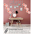 Miniatyrbillede 3 af 5: Hexagon Lys Med Fjernbetjening, Smart DIY Hexagon Væglamper, Dobbelt Kontrol Hexagonale LED Lys Vægpaneler Med USB-strøm