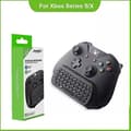 Keyboard compatible with Xbox Series X/s One/s/ Controller Gamepad, 2.4Ghz Mini Qwerty Keyboard Gaming Chatpad with Audio/headset Jack-AW